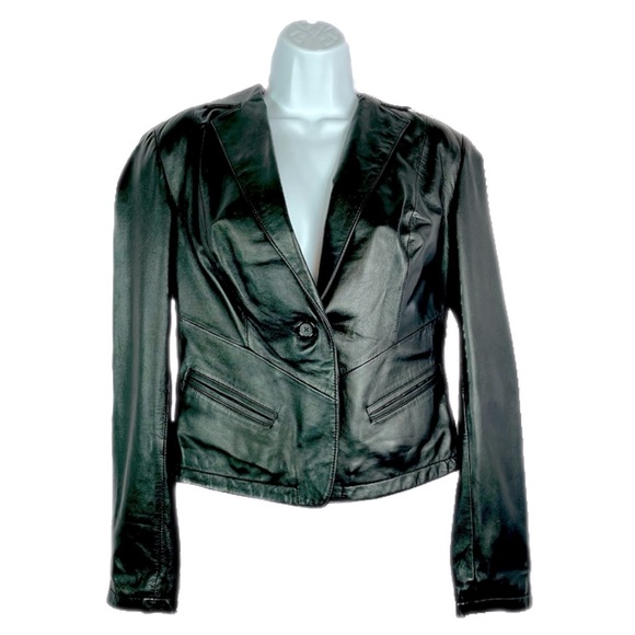 INC International Concepts Jackets & Blazers - INC Faux Leather Jacket size Small